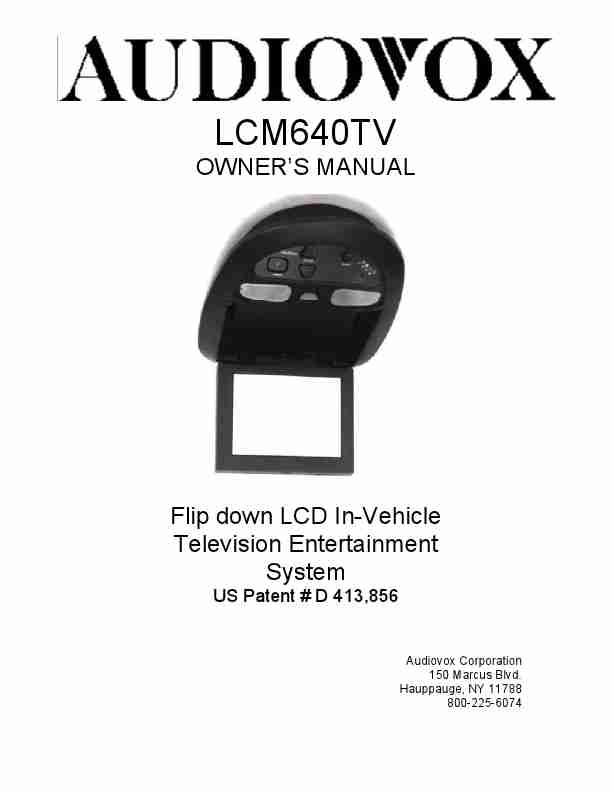 Audiovox Car Video System LCM640TV-page_pdf